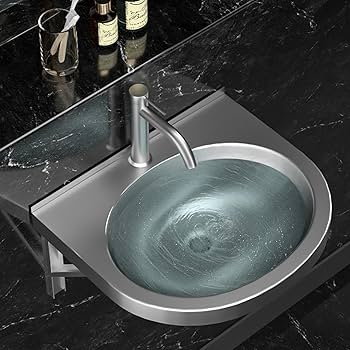 Amazon.co.jp: 洗面ボール 洗面器 蛇口付き 304ステンレス製手洗